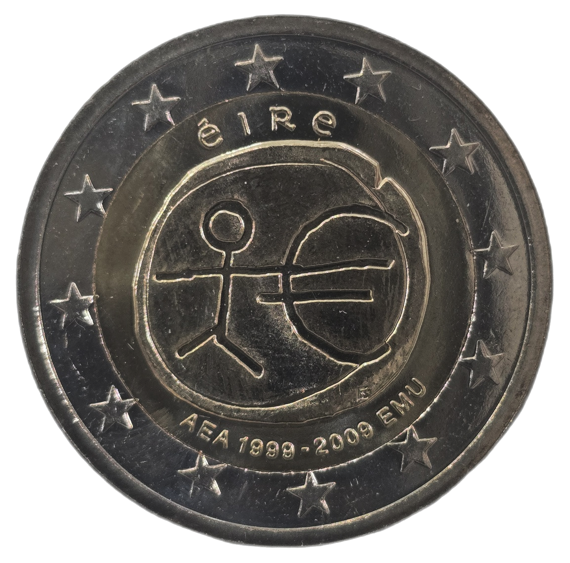 2 euros conmemorativa 10º Aniversario de la Unión Económica y Monetaria